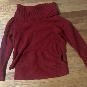 Red high-low sweater, size XS 0-2 from Time and Tru